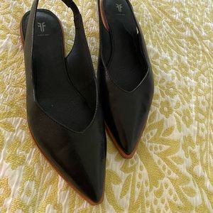 Frye sling back flats